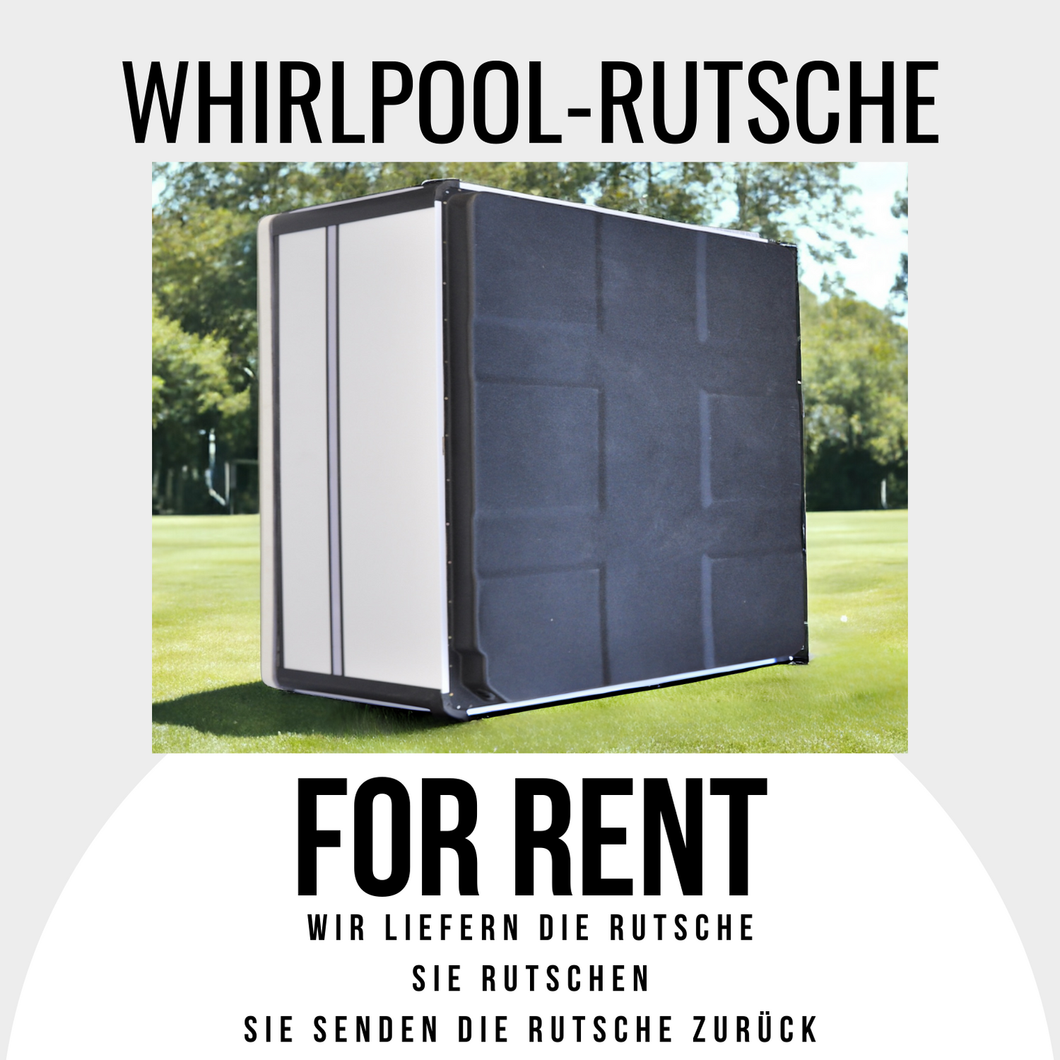 VERMIETUNG: Whirlpool-Rutsche für LAXspa Whirlpools, Lieferhilfsmittel